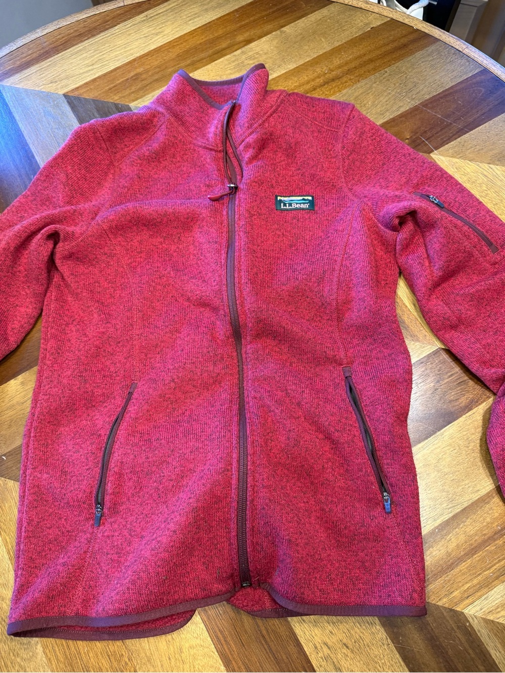 L.L. Bean Sweater Fleece Full-Zip Jacket women’s medium